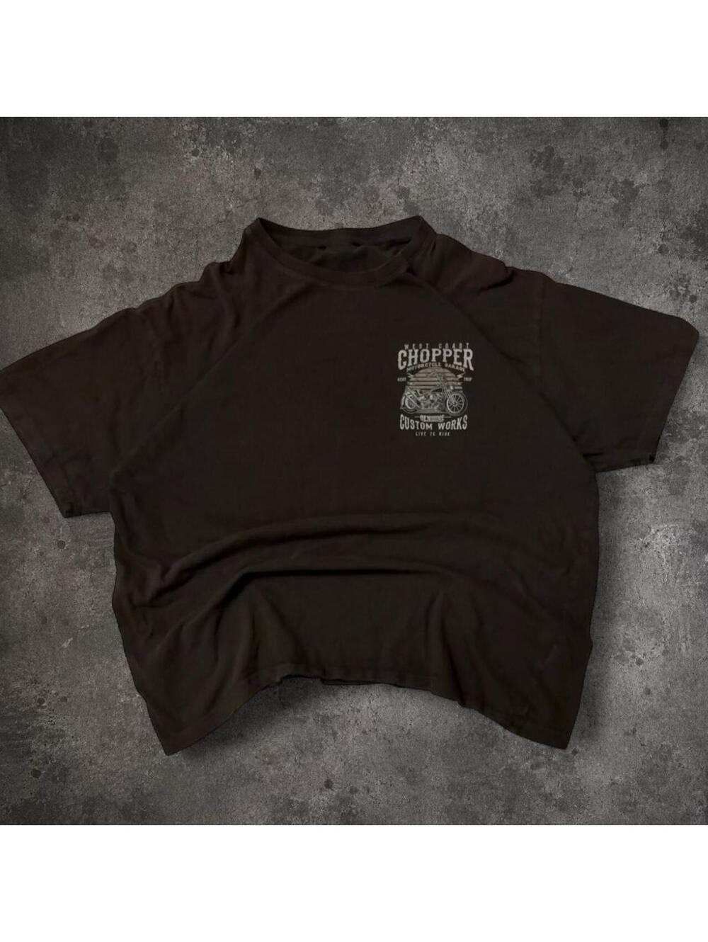 Fire West Coast Chopper motorcycle graphic tee